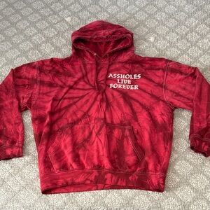 A$$holes Live Forever Tie Dye Hoodie Sweatshirt